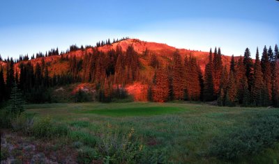 Blowout Mtn Basin sunrise panorama