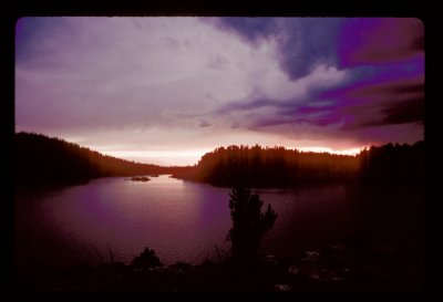 North Fork Lake sunset