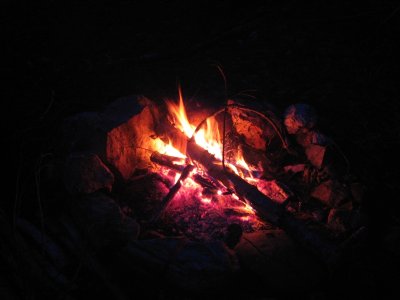 Campfire on Grider creek