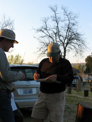 Eric signing his book on last evening