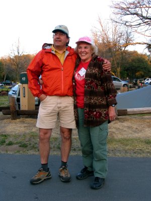 Eric and Teddi, two solo sobo PCT hikers
