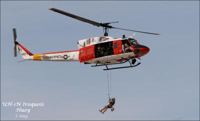 UH-1N Iroquois similated rescue