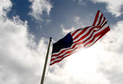 Flag Over USS Arizona
