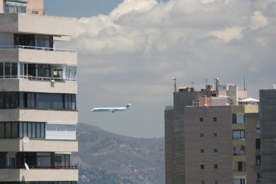 Landing in Malaga.