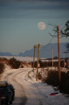 8th February 2009  winter moon