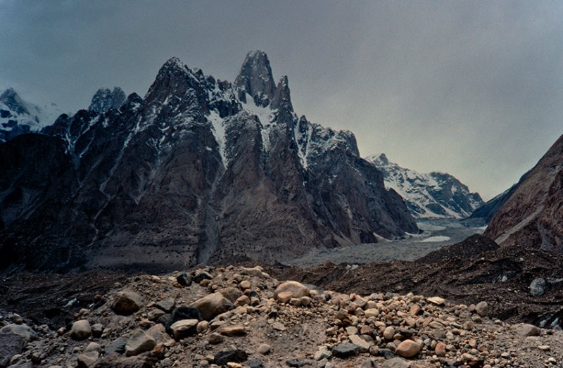 Uli-Biaho from Baltoro Glacier