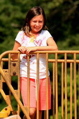 Jacklyn on the playground