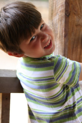 Take my picture, Mom!