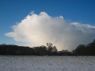 Snow, De Bilt, 25 march 2008