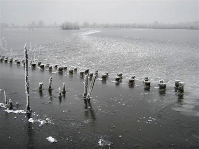 018 - Ankeveense plassen: Hier zie je nog de stuweffecten van de wind in de eerste dagen.