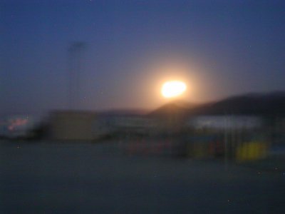 moonrise over depot