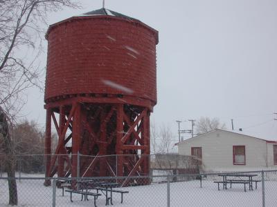 looking toward helen's house and the water tower