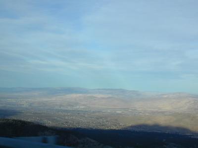 Reno from the Mt Rose Highway