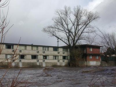 apartments by the raging truckee rapids