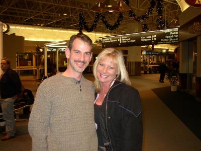 The first meeting of April and Bruce at Milwaukee Airport