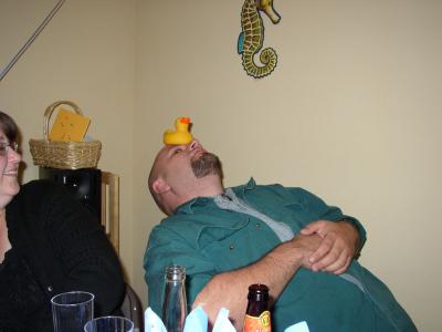 Crushed under the immense weight of the rubber birthday ducky
