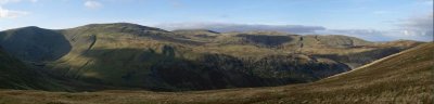 Panorama looking NW from Birkhouse Moor