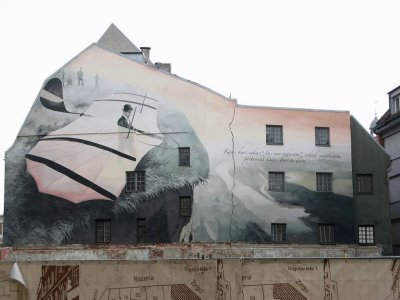 Painting on House Wall