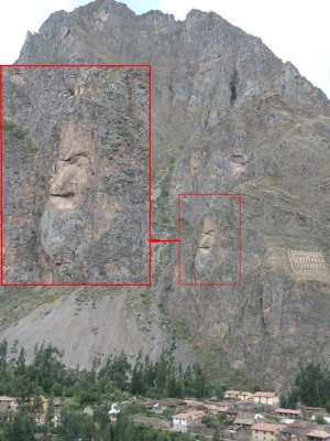 The holly Face of Ollantaytambo