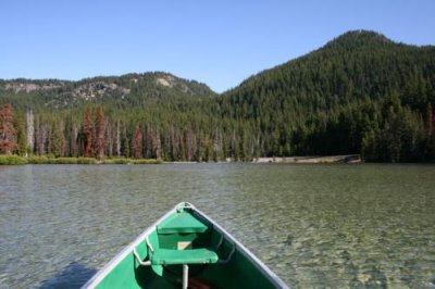 Canoe on Devil's Lake