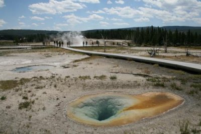 Thermal pool at Yellowstone