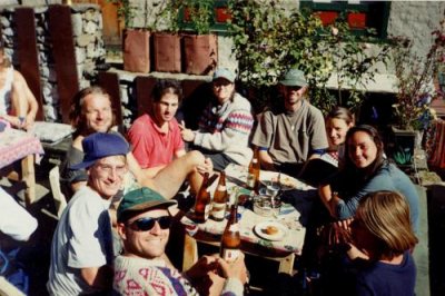 Paul and the gang in Namche
