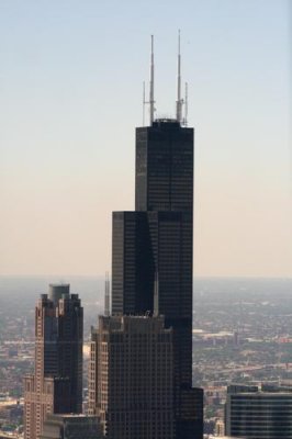 Sears Tower close up from Hancock
