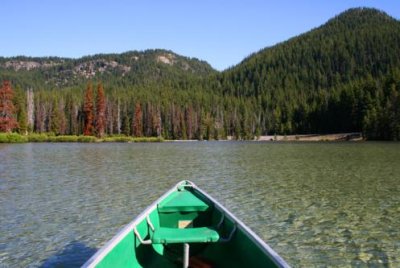On a boat in Devil's Lake