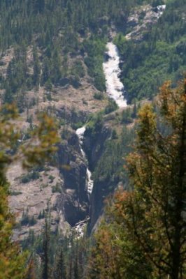 Waterfalls in the Sawtooth Mountains