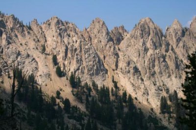 Close up view of Sawtooth Range