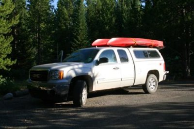 A truck at Colter Bay