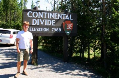 Paul at a Continental Divide near Yellowstone