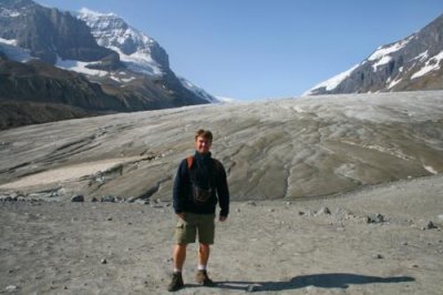 Paul at Athabasca Glacier