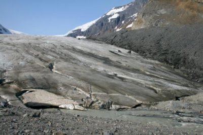 Athabasca Glacier close up