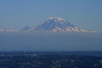 Mt Rainier from Colombia Center, Seattle