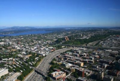 View southeast from Colombia Center, Seattle