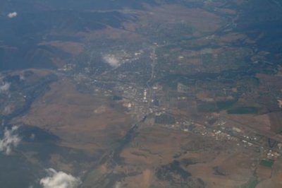 Aerial view of Missoula, Montana