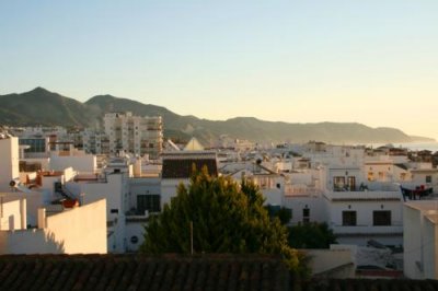 Above the rooftops, Nerja by day