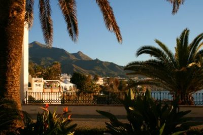 Nerja seafront in the morning