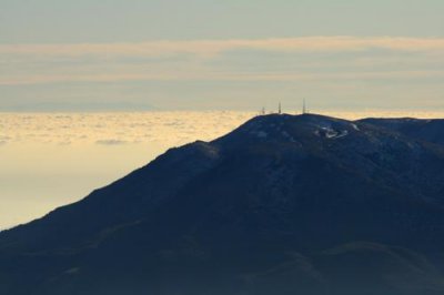 Above clouds in the Sierra Nevada