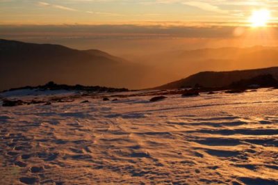 Sundown in the Sierra Nevada