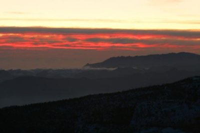 Last light in the Sierra Nevada