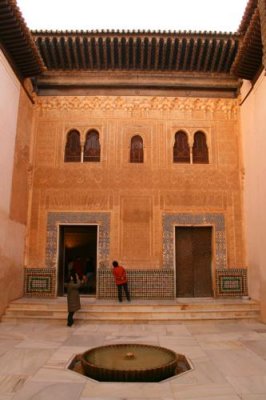 A courtyard at Nazaries Alhambra