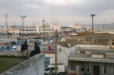 Overlooking Tangier port