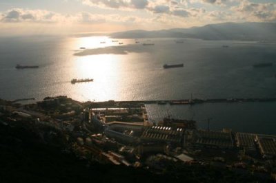 View west from Rock of Gibraltar
