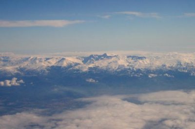 Aerial view of Sierra Nevada