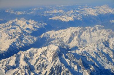 Above Mont Blanc and the Alps