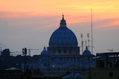 St Peters at sundown, Rome