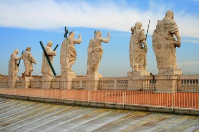 Statues on St Peter's Roof