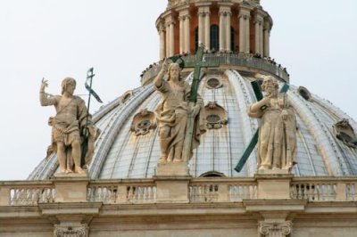 Statues on top of St Peter's